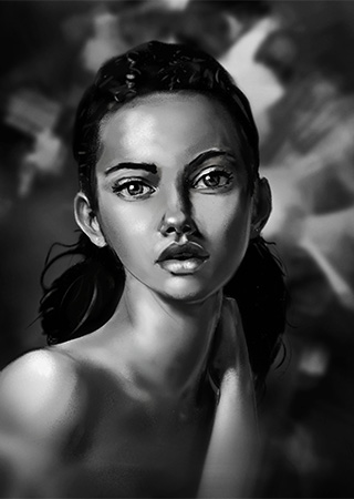 Portrait Study Marine Dnery